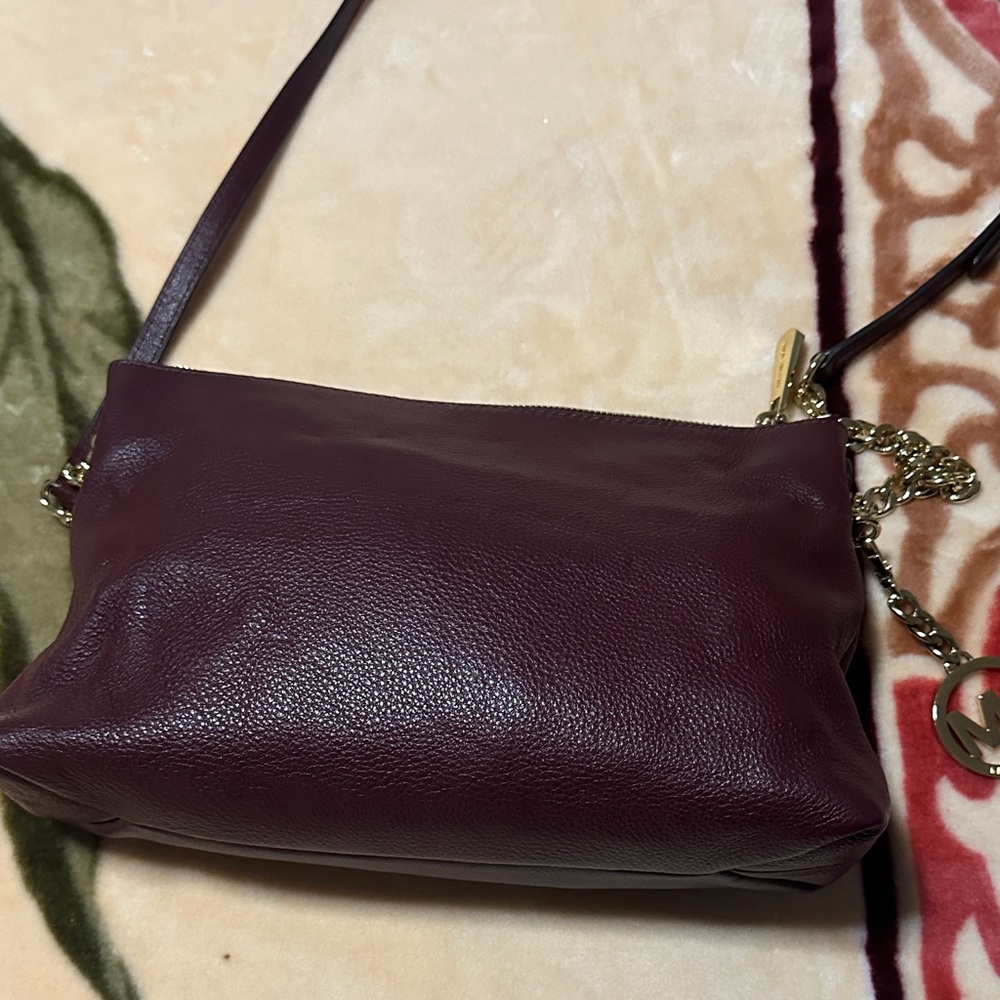 Michael Kors Dark Burgundy Crossbody Bag - Picture 5 of 14